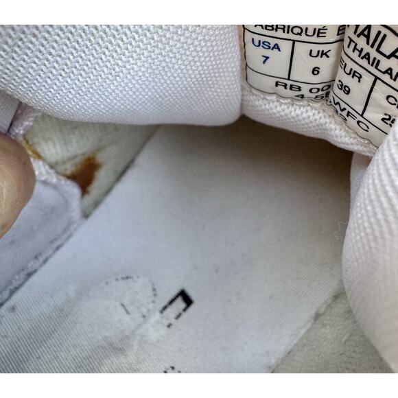 Vintage Reebok High Top DMX Basketball Shoes RB007 WFC Men's 7 White Blue - Picture 13 of 13